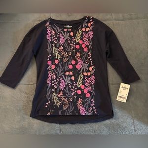 NWT - Girls Osh Kosh long sleeve shirt - size 6 / color Blue